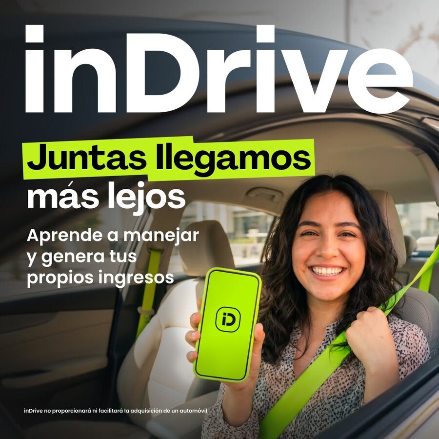 inDrive - Juntas llegamos más lejos: aprende a manejar y genera tus propios ingresos